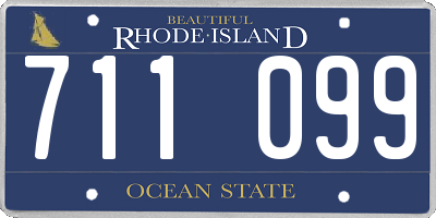 RI license plate 711099