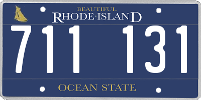 RI license plate 711131