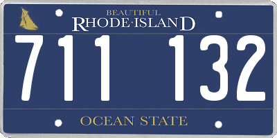RI license plate 711132