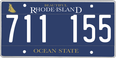 RI license plate 711155
