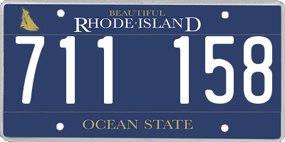 RI license plate 711158