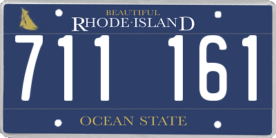 RI license plate 711161
