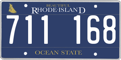 RI license plate 711168