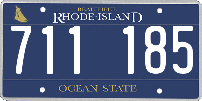 RI license plate 711185