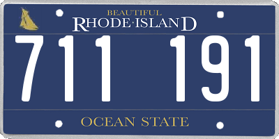 RI license plate 711191