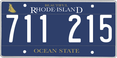 RI license plate 711215