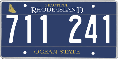 RI license plate 711241