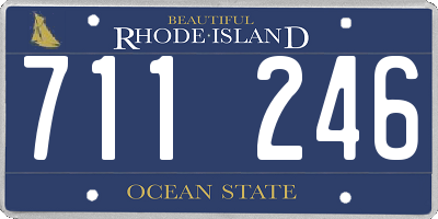 RI license plate 711246