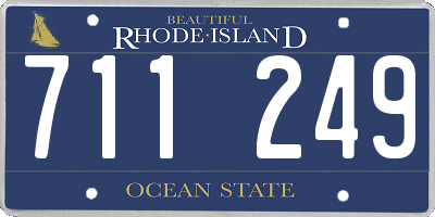 RI license plate 711249