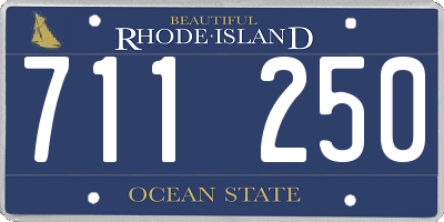 RI license plate 711250