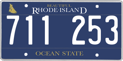 RI license plate 711253