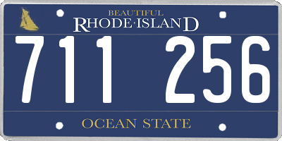 RI license plate 711256