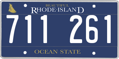 RI license plate 711261