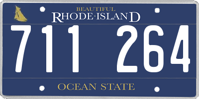 RI license plate 711264