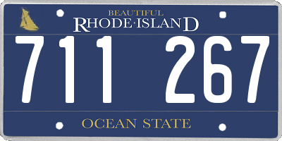 RI license plate 711267