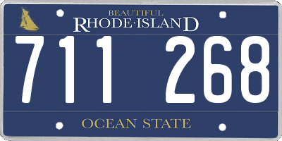 RI license plate 711268