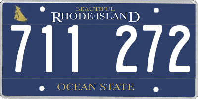 RI license plate 711272