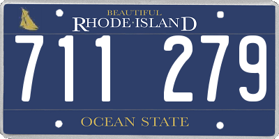 RI license plate 711279