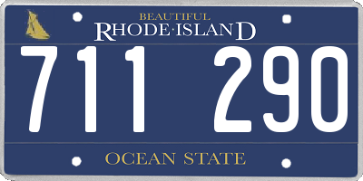 RI license plate 711290