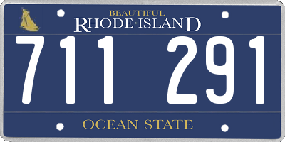 RI license plate 711291