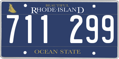 RI license plate 711299