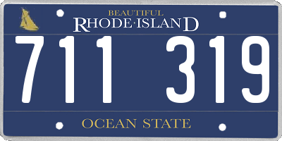 RI license plate 711319