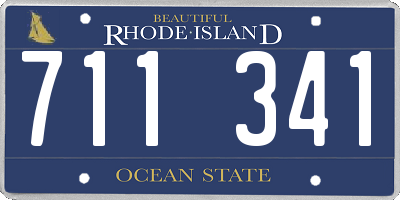 RI license plate 711341