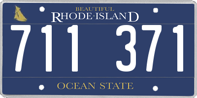 RI license plate 711371