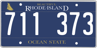 RI license plate 711373