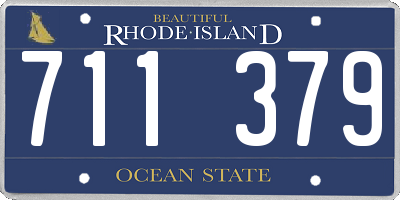 RI license plate 711379