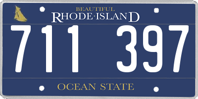RI license plate 711397