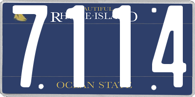 RI license plate 7114