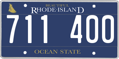 RI license plate 711400
