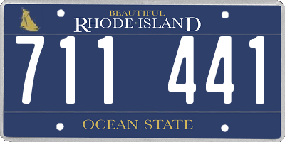 RI license plate 711441