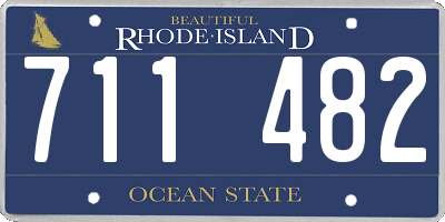 RI license plate 711482
