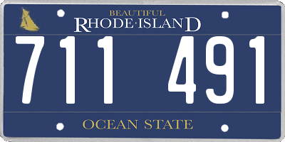 RI license plate 711491