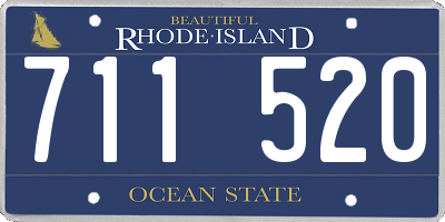 RI license plate 711520