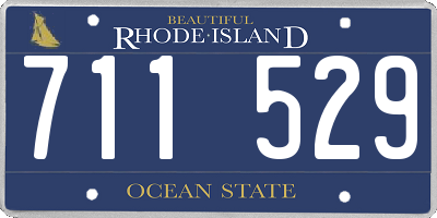 RI license plate 711529