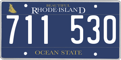 RI license plate 711530