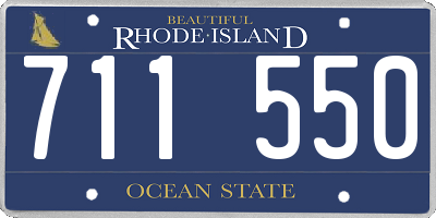 RI license plate 711550