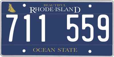 RI license plate 711559