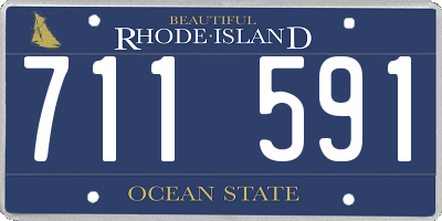 RI license plate 711591