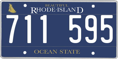 RI license plate 711595