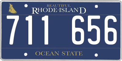 RI license plate 711656