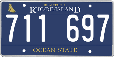 RI license plate 711697