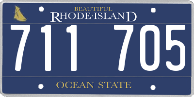 RI license plate 711705