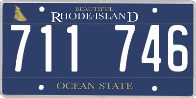 RI license plate 711746