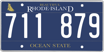 RI license plate 711879