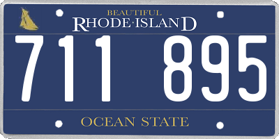 RI license plate 711895