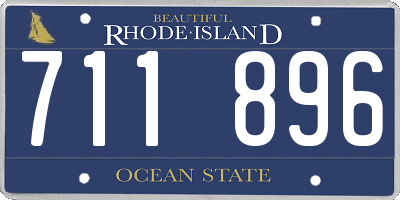 RI license plate 711896